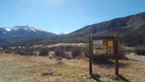 RGCT sign at Ute Creek trailhead.