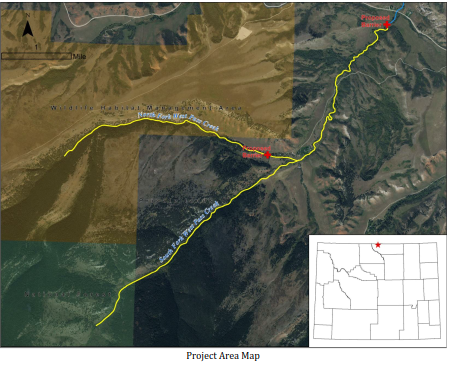 Sample project map – Western Native Trout Initiative